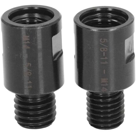 2PCS Adaptateur M10 Filetage Mâle à M14 Femelle pour Meuleuse Adaptateur Meuleuse d'angle Polisseuse Filetage Adaptateur de Foret de Base (1/4)