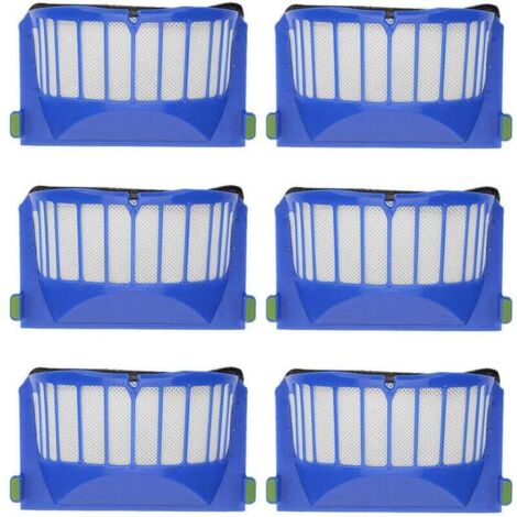Lot de 6 filtres de Rechange compatibles avec Les aspirateurs iRobot Roomba série 600 605 610 620 630 650 660 (1/4)