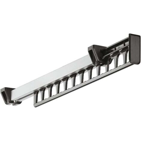 1 paquet de cintres pour garde-robe, cintre coulissant coulissant, supporte 12 cintres, longueur 315mm (1/4)