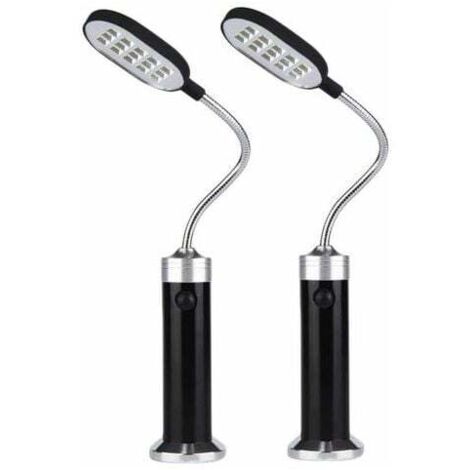Lampes pour Barbecue Base MagnéTique LéGèRe pour Barbecue - Col de Cygne Flexible Une 360 DegréS Lot de 2 (1/4)