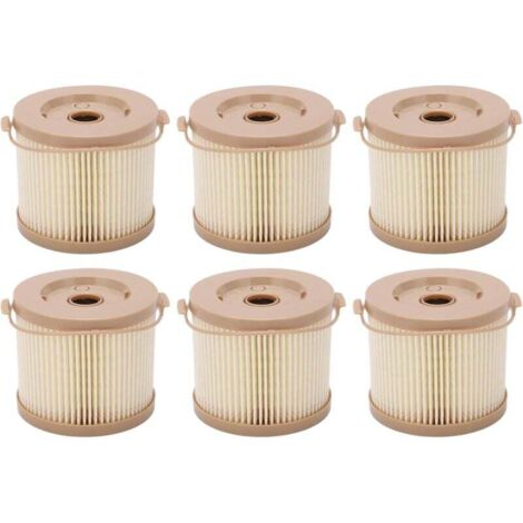 Filtre gasoil racor, Lot de 6 Filtres à Carburant Séparateur d'eau pour Filtre à Eau pour RACOR 2010PM-OR 500FG