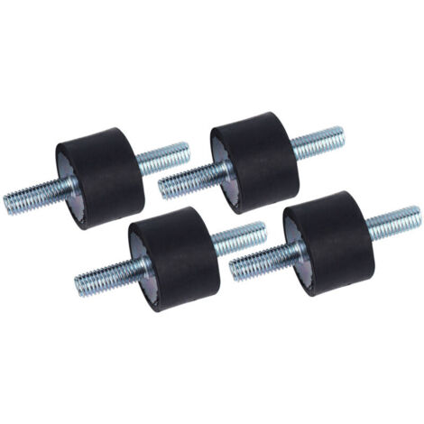 Lot de 4 Amortisseurs Anti-Vibration M8 (30x20mm) - Caoutchouc Durable pour Compresseur/Pompe à Air (1/4)