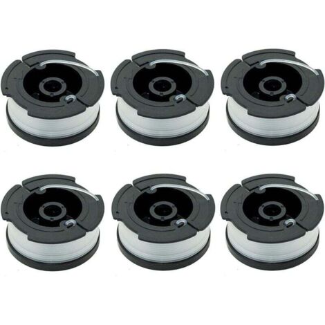 Paquet de 6 Bobines A6481 A6485 pour Black Decker Coupe Bordures (1/4)