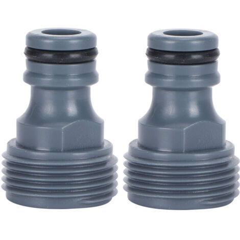 2 raccords rapides pour tuyaux, filetage mâle G3/4, adaptateurs pour tuyaux d'arrosage