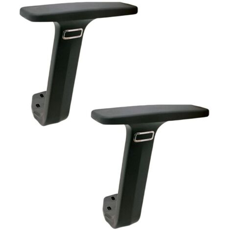 2 pièces Chaise de Bureau accoudoir Accessoire accoudoir de Remplacement Chaise accoudoir Pratique pour Chaise d'ordinateur, Noir (1/4)