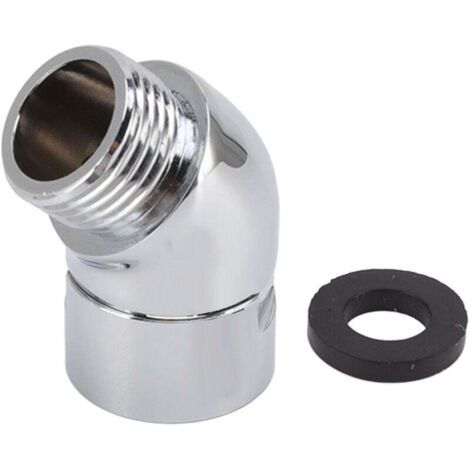Coude Douchette, Adaptateur de Raccordement de Douchette Coudé à 135 Degrés G1/2in, pour Système de Douche Standard G1/2in, Bras de Douche, Pomme de Douche Et Tuyau