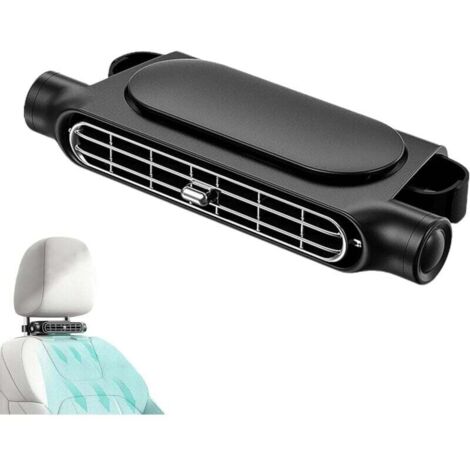 Ventilateur de siège d'auto, ventilateur de refroidissement de siège d'auto USB portable vent fort silencieux pour toutes les voitures Jeep camping car (1/4)