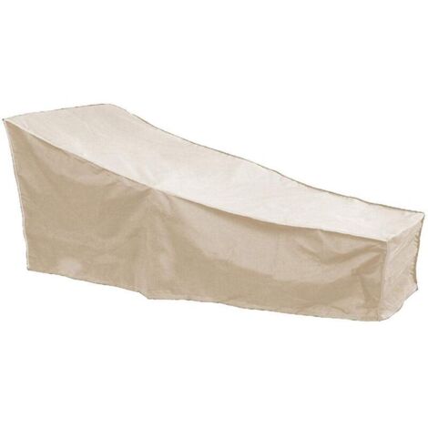 Housse de protection imperméable pour meubles de jardin - 208 x 76 x 41 cm beige (1/4)