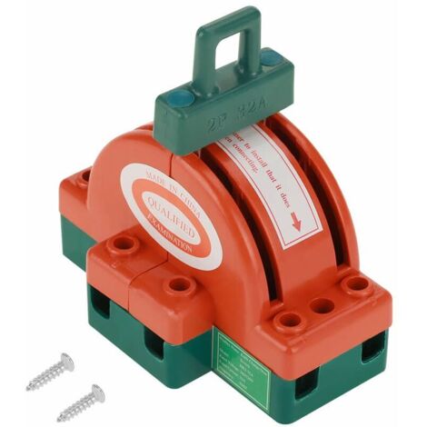 Interrupteur à Couteau 2P, 32 A 2 Pôles, Interrupteur à Couteau de Déconnexion à Double Jet, Interrupteur à Couteau électrique à Connexion Ferme pour Entreprises Industrielles, Appareils A (1/4)