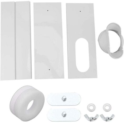 Kit Complet pour Climatiseur Fenêtre - 3 Panneaux PVC Ajustables (110cm) - Accessoires Universels Inclus (1/4)