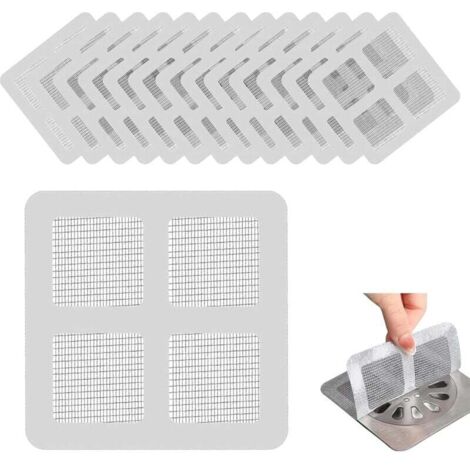 Lot de 120 attrape-cheveux jetables pour évier de cuisine, caniveau de douche (1/4)