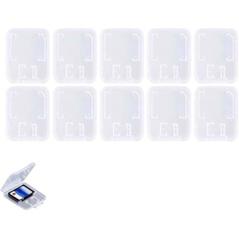 Lot de 10 étuis de rangement pour cartes SD, cartes SD, TF, pour cartes mémoire (1/4)