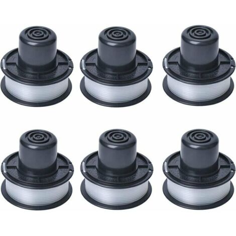 A6226 Bobine de fil compatible avec Black et Decker Auftipp Coupe-herbe automatique GL250 / GL310 / GL360 / GL360SB avec 6m ligne, 6-pack (1/4)