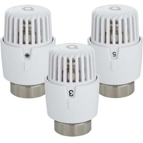 1x Radiator thermostat with series - precise thermostatic head with integrated sensor, frost protection and versatile adjustment for threaded valves M30 x 1.5 (1/4)