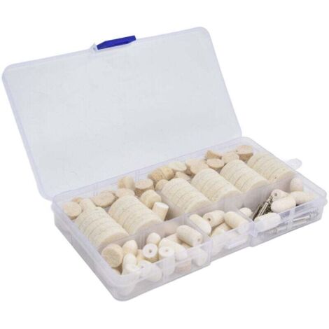 Kit de Roues de Polissage de Polissage, Outil Rotatif en Feutre de Laine, Ensemble de Tampons de Fixation de Perceuse, Roues de Polissage de Polissage pour Polir le Ponçage de Jouets A (1/4)