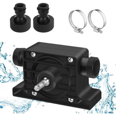 Pompe Eau et Huile pour Perceuse, Mini Pompe Portable d\'entranement de Perceuse lectrique, Pompe de Vidange Miniature sur Perceuse Haut Dbit pour Maison Jardin Mini Piscine Fontain