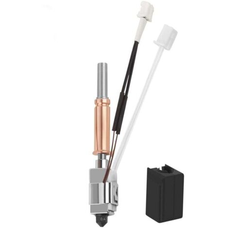Upgrade Kobra 3 Hotend Céramique Température et Vitesse Rapide Chrome Plated Brass Heatbreak Heating Block Structure Intégrée Compatible with ANYCUBIC Kobra 3/3 Combo Imprimante 3D (1/4)