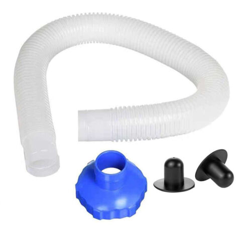 Tuyau d'écumoire de piscine , adaptateur de tuyau de filtre pour écumoire de surface, tuyau et adaptateur + chevilles murales (1/4)
