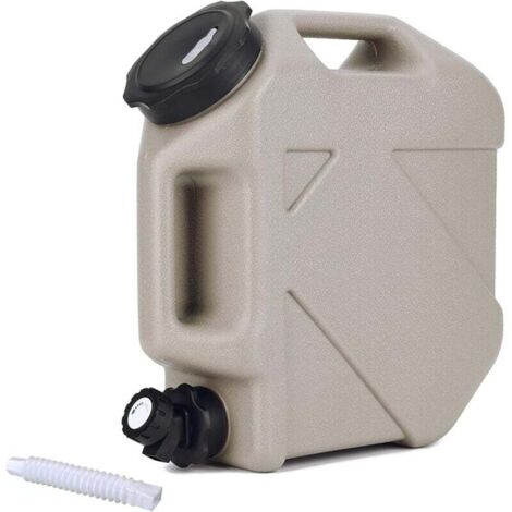 Gourde avec robinet et bouchon à visser, sans BPA, récipient d'eau portable avec poignée, idéale pour le camping, les pique-niques et la randonnée. (1/4)