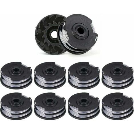 10pcs Bobines de Fil de Rechange pour Débroussailleuses Double Ligne, Longueur de 6 m x 1,6 mm, Convient pour les Modèles Bosch ART 30-36 LI, ART 30, ART 27 et ART 24 (1/4)
