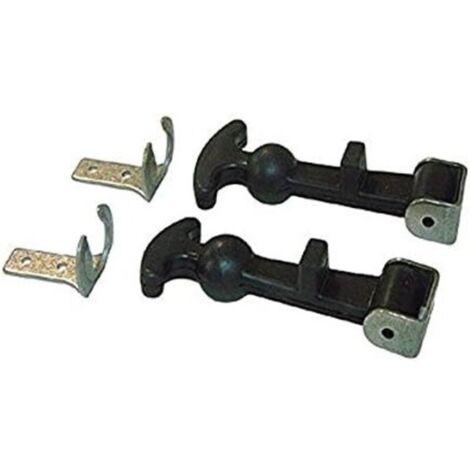 Loquet de capot , lot de deux, fixation de capot en acier inoxydable, boucle élastique en caoutchouc absorbant les chocs (1/4)