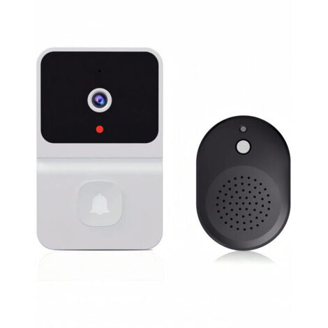 Sonnette sans fil , caméra vidéo, sonnette intelligente, idéale pour un usage domestique, facile à installer (1/4)