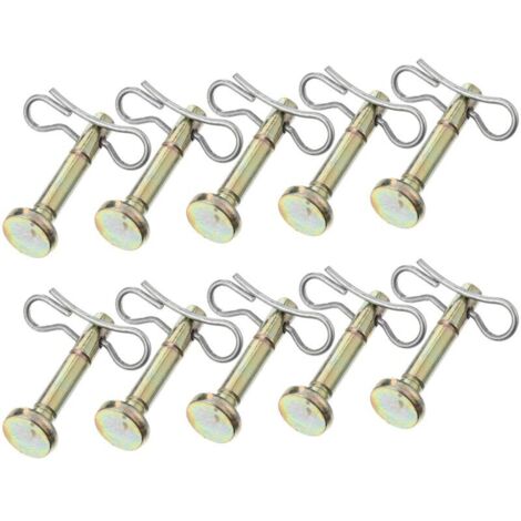 ot de 10 boulons de cisaillage pour Fraise à Neige et goupille de cisaillage - Compatible avec 738-04124 714-040 (1/4)