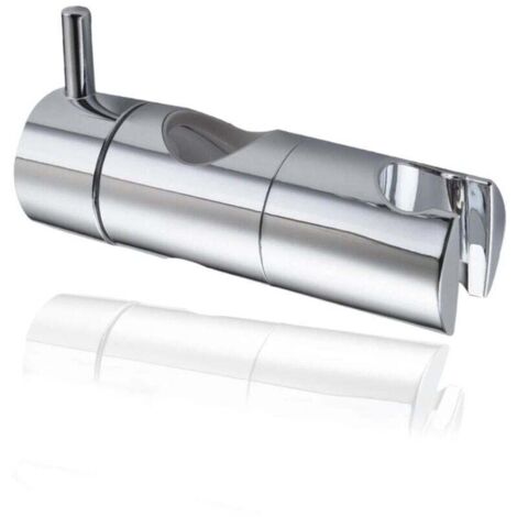 Support Pommeau Douchette, Accroche Douche à Main Ventouse, Fixation Pommeau Douche Mural, Curseur Douche Universel Remplaçable Curseur (22mm, Argent) (1/4)