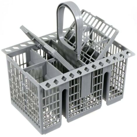 Panier à couverts pour lave-vaisselle Cage universelle compatible avec Hotpoint, pour Indesit, pour Ariston, pour Whirlpool C00257140 C00260860 C00386607 (poignée amovible) (1/4)