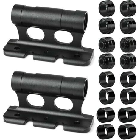 Lot de 2 supports de fourche de vlo en alliage d\'aluminium pour voiture, vlo, porte-fourche dgagement rapide (1/4)