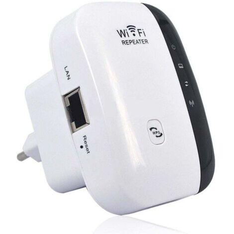 Rpteur WiFi Puissant 300Mbps Amplificateur WiFi Puissant 2.4GHz WiFi Range Booster WiFi Rpteur Extenseur sans Fil avec Port Ethernet, WiFi Extender WiFi Booster, Protection WPS (1/4)