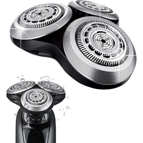Têtes rotatives de rechange  SH90 pour rasoirs Philips Norelco série 9000, nouvelle version de la boucle à roue métallique et lames de précision double couche améliorées (1/4)