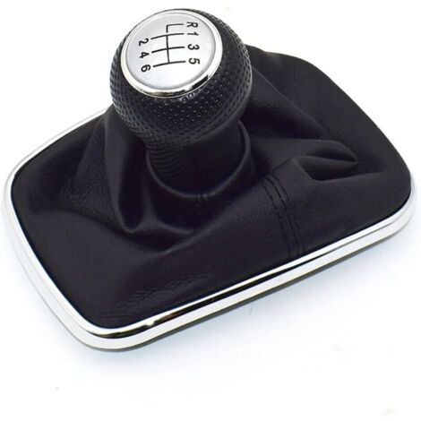 Pommeau de levier de vitesse  VW pour Golf 4 IV MK4, GTI R32, Bora, Jetta, 5 vitesses, cadre noir, soufflet de levier de vitesse 1999-2004, 23 mm (6 vitesses B) (1/3)