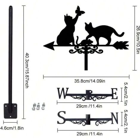 Griffoir pour chat , papillon, décoration de toit et artisanat de jardin, décorations et ornements de jardin pour la maison (1/4)