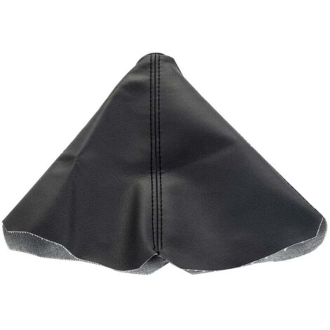 Housse de Levier de Vitesse En Cuir PU Noir pour Voiture, Housse Anti-Poussière pour Pommeau de Levier de Vitesse, Housse de Frein à Main Antistatique et Antidérapante pour Voiture(Noir) (1/4)