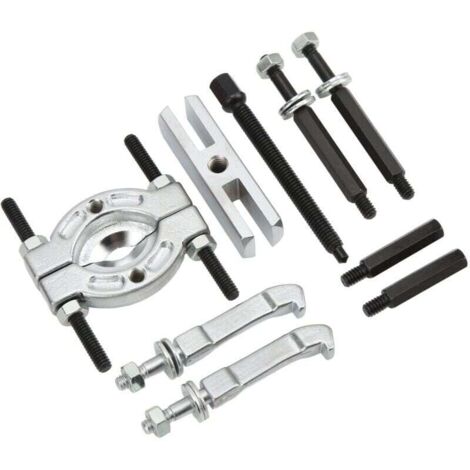 Ensemble d\'extracteurs de roulement, 9pcs extracteur d\'engrenage et kit de séparateur de roulement, kit universel d\'outils de retrait de roulement de pignon pour essieu de moyeu de roue, pigno (1/4)