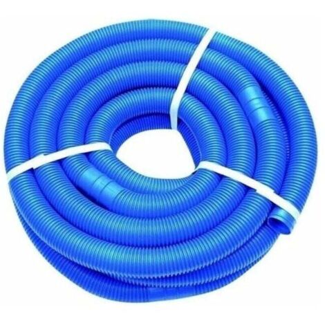 Tuyau de piscine de 32 mm Tuyaux de nettoyage d\'eau flexibles Piscines Aspirateur Tuyau de rechange pour piscine hors sol Accessoire Filtre Pompe Rsistant aux UV et au chlore Tuyau bleu de 5 m (1/4)