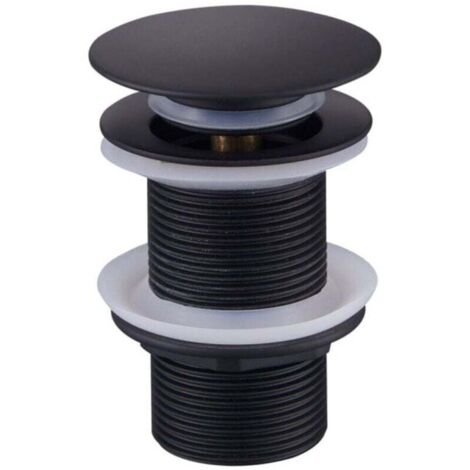 Promotion Bonde de Vidage Pop Up, Bonde Pop Up Sans Trop Plein, Universel Bonde de Lavabo Pop Up, Bonde Lavabo, Bonde de Vidange Lavabo, Bonde Découlement Noir pour Lavabo et Lavabo (1/4)