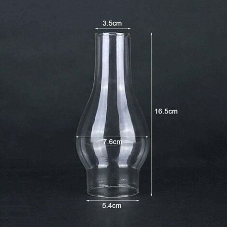 Verre Pour Lampe A Huile Abat-Jour En Verre Pour Lampe à Pétrole - Cheminée Rechange Vintage 24 Cm Verre Lampe A Petrole Ancienne