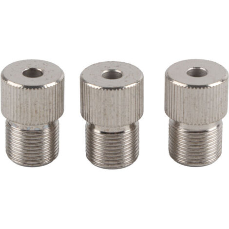 Manchon adaptateur pour mandrin de perceuse, 3 pièces de 5 mm, accessoire pour foret de perçage pour le travail du bois, en acier à haute teneur en carbone, pour la maison et les espaces commerciaux (1/4)