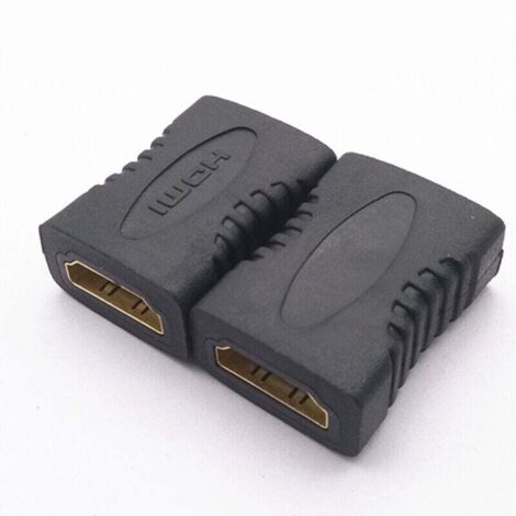 Adaptateur de Coupleur HDMI, 2-Pack Plaqué Or Femelle vers Femelle 4K HDMI Coupleur HDMI Extenseur-Adaptateur et connecteur pour câble courant faible (1/4)