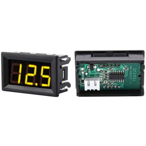 Indicateur Batterie IP67 Voltmètre 24V ELING - Jauge De Tension 52mm IP67 Pour Chariots Élévateurs Avec Rétroéclairage Rouge Jauge Tension 24V étanche IP67