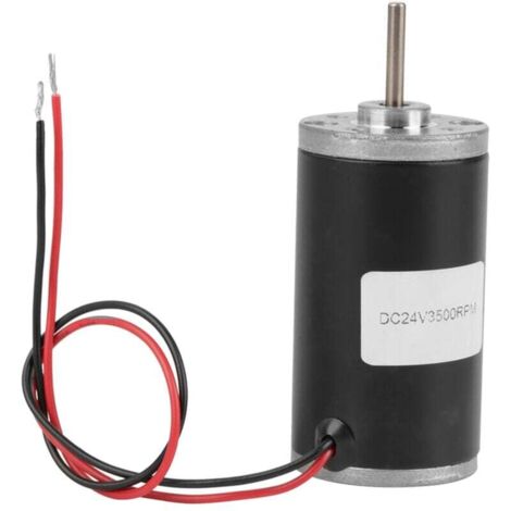 Moteur à courant continu, 24 V, 3 500 tr/min, haute vitesse, CWCCW, aimant permanent, 31ZY, moteur à balais de carbone haute puissance, pour bricolage, moteurs à aimant permanent (24 V, 3 500 tr/min) (1/4)