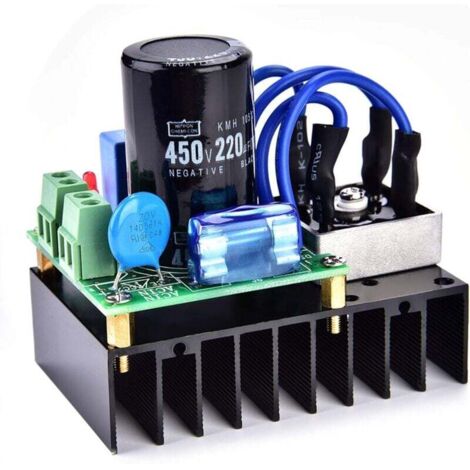 Carte redresseur, module redresseur, entrée durable 0-220 V CA, protection multiple, convertisseur CA-CC pratique pour sortie 0-311 V CC, fonction d'indication de puissance (1/4)