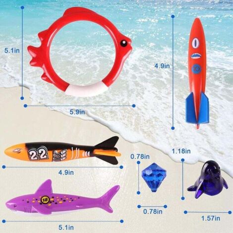 3 Anneaux De Plongée Canards – Jeux De Piscine Pour Enfants, Entraînement Natation, Jouets De Plage