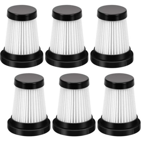 6 pièces filtre à air haute efficacité accessoires pour moosoo K12 K12 pro k13 aspirateur sans fil, filtre d'aspirateur lavable (1/4)