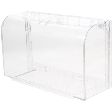 1Pièce Couvercle de Prise Électrique Étanche Double-position Boîte de Protection Adhésive Transparente Cache-prises Aux Éclaboussures pour Cuisine Salle de Bain et Autres