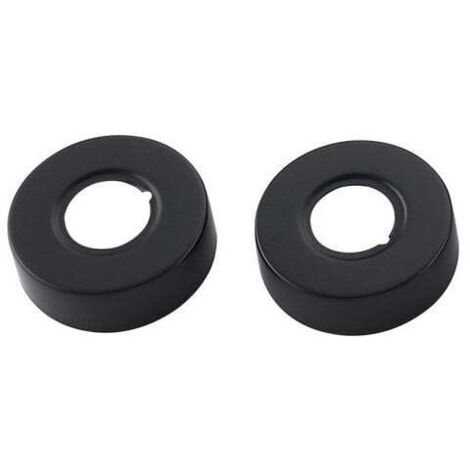 Rosace filetée Noir Ronde Bassin Douche Robinet Bain Rosace Couverture-Raccord pour circuit d'arrosage
