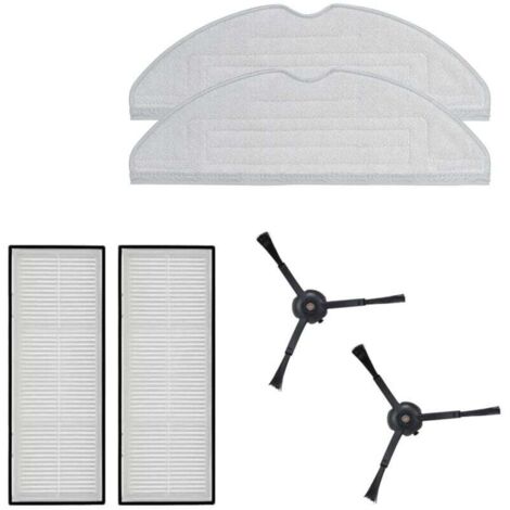 avec lingettes, Filtre HEPA et Brosse latérale Noir pour aspirateur Robot S7/S7 Max Ultra/S7 avec lingettes, Filtre HEPA et Brosse latérale Noir pour aspirateur Robot S7/S7 Max Ultra/S7