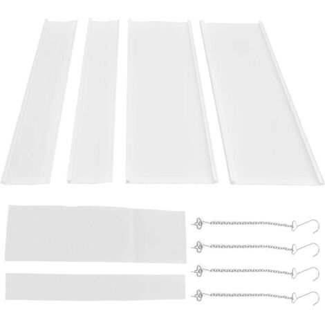 Pare-vent pour climatiseur Central, 4 pièces, déflecteur de vent froid, déflecteur de sortie de climatisation 45x45cm. (1/4)